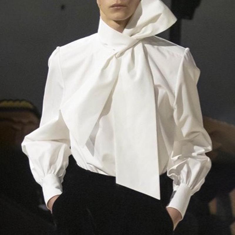 왕리본 블라우스 셔츠 졸업식 리본 이쁜