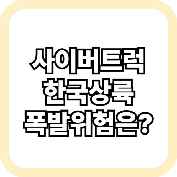 사이버트럭 폭발 의심 사례