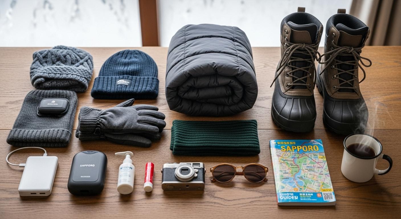 삿포로 겨울여행 준비물