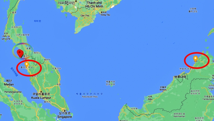 말레이시아 지도