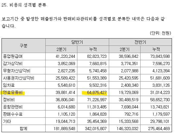 제주항공 분기보고서