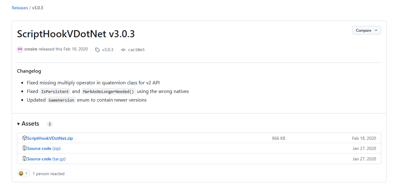 ScriptHookVDotNet 설치 화면 - GTA5 스크립트 모드 연동 도구