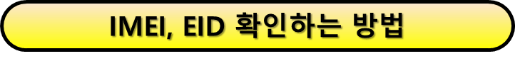 ESIM(이심) 사용법 개통 시 IMEI, EID 확인하는 방법 보러가기