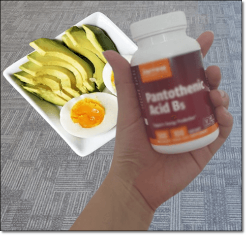 자로우 판토텐산 및 아보카도 계란