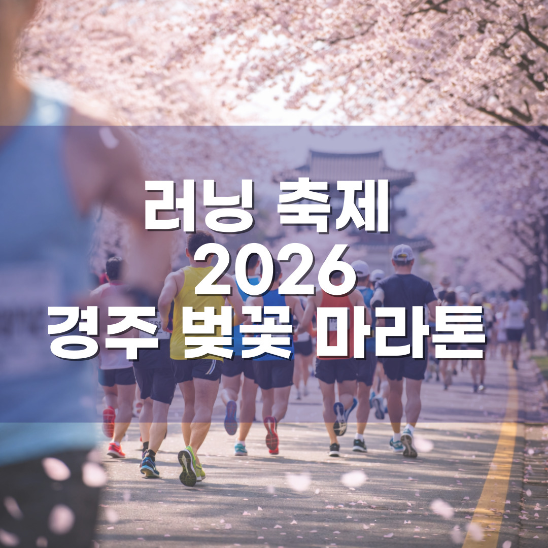 러닝 축제 2026 경주 벚꽃 마라톤