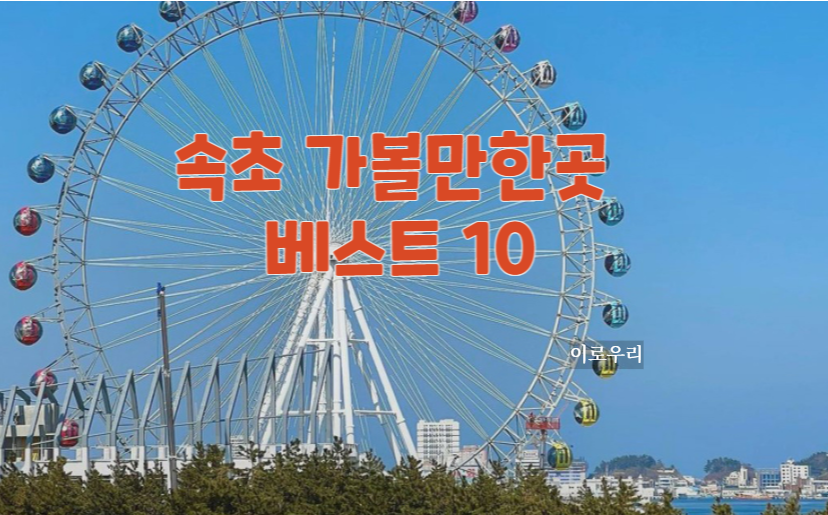 속초 가볼만한곳