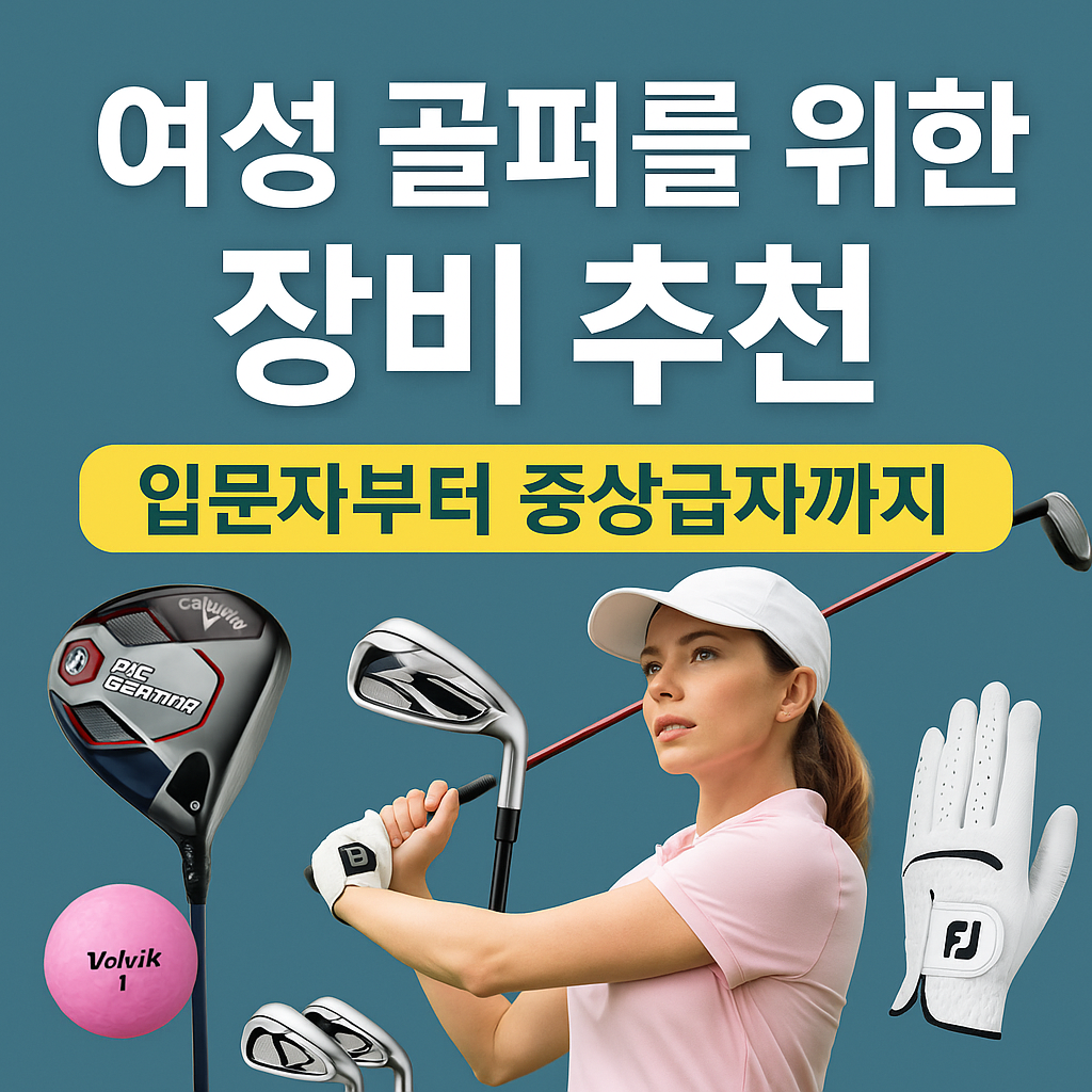 여성 골퍼를 위한 장비 추천