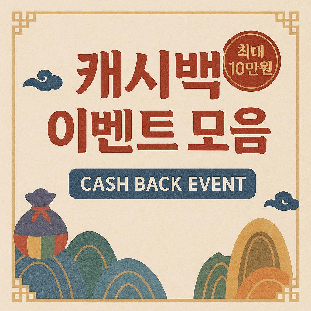 캐시백 이벤트 모음