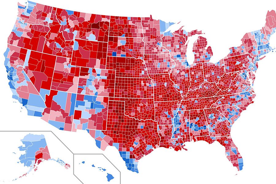 미국의 블루 vs 레드 스테이트 내전 VIDEO: Marjorie Taylor Greene suggests a &lsquo;national divorce&rsquo; between red and blue states