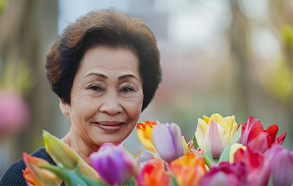 튤립축제 포토존