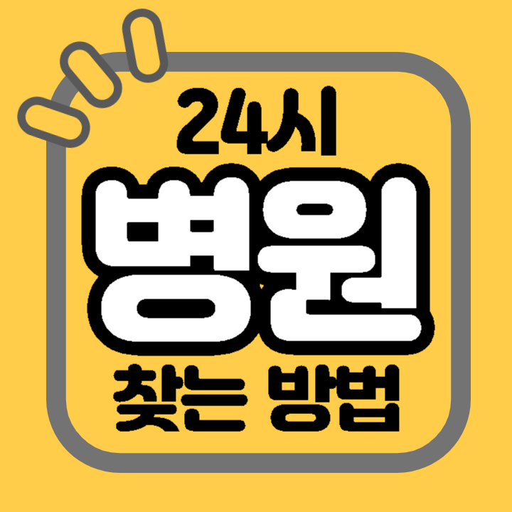 24시 야간 주말 공휴일 명절 진료 병원 응급실 소아과 찾기