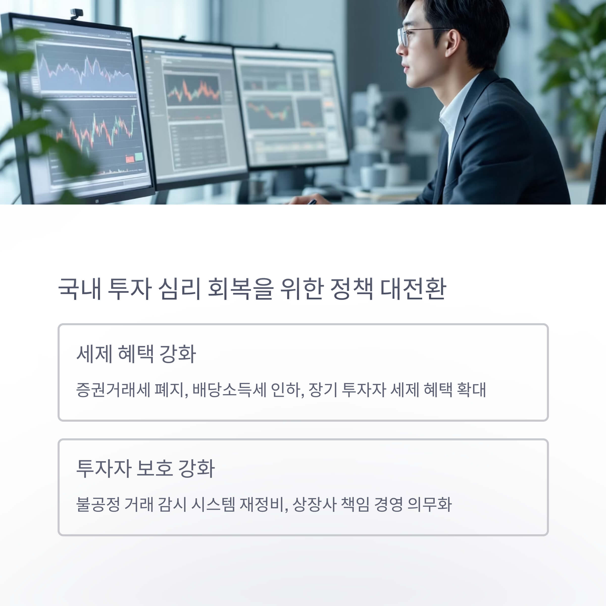 국내 투자 심리 회복을 위한 정책 대전환
