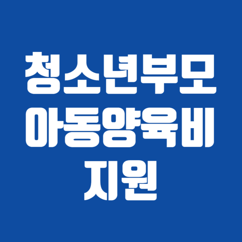 청소년부모 아동양육비 지원