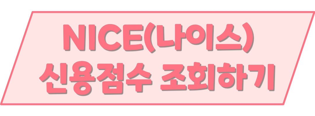 신용점수조회하기