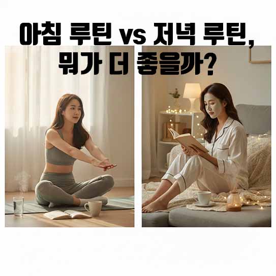 아침 루틴 vs 저녁 루틴, 뭐가 더 좋을까?