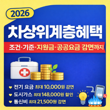 2026 차상위계층 혜택