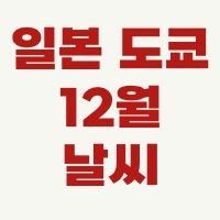 일본됴쿄12월날씨