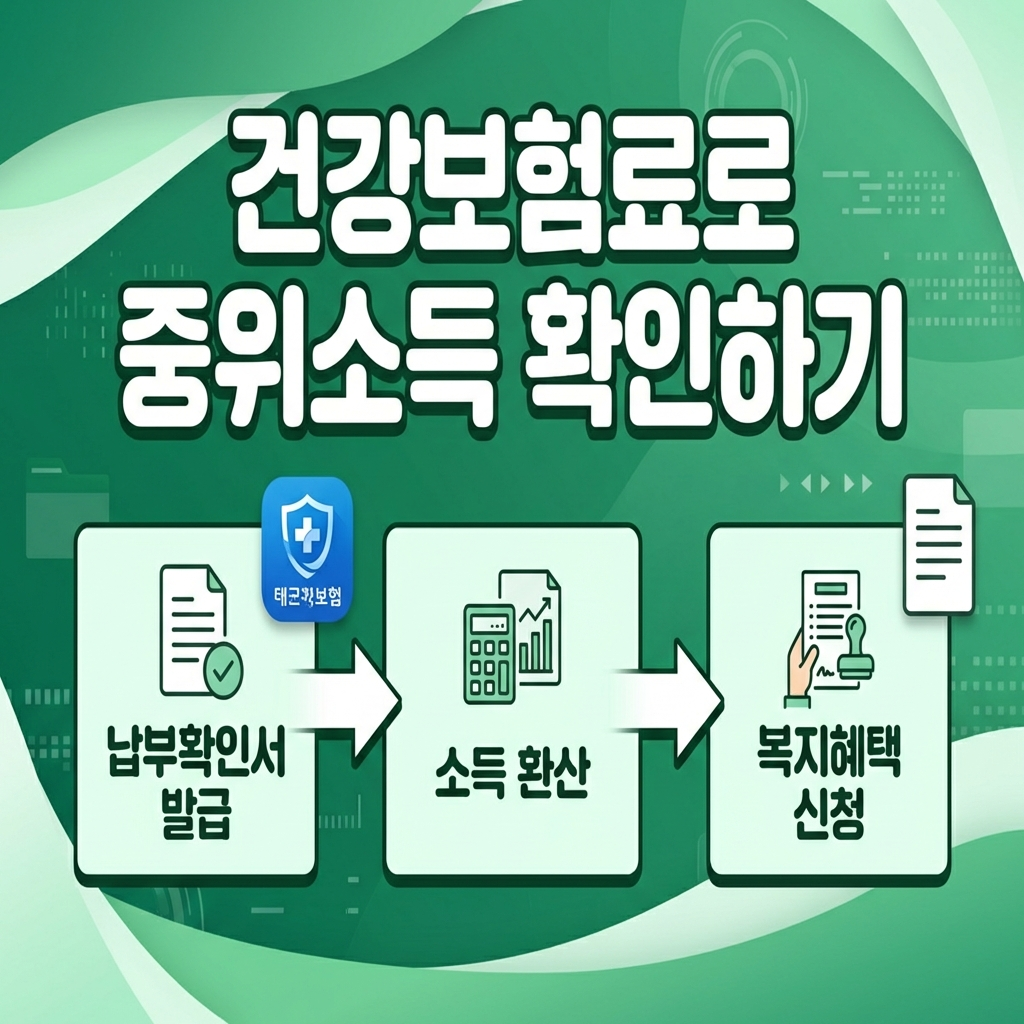 개인사업자 기준 중위소득 증빙 소득금액증명원