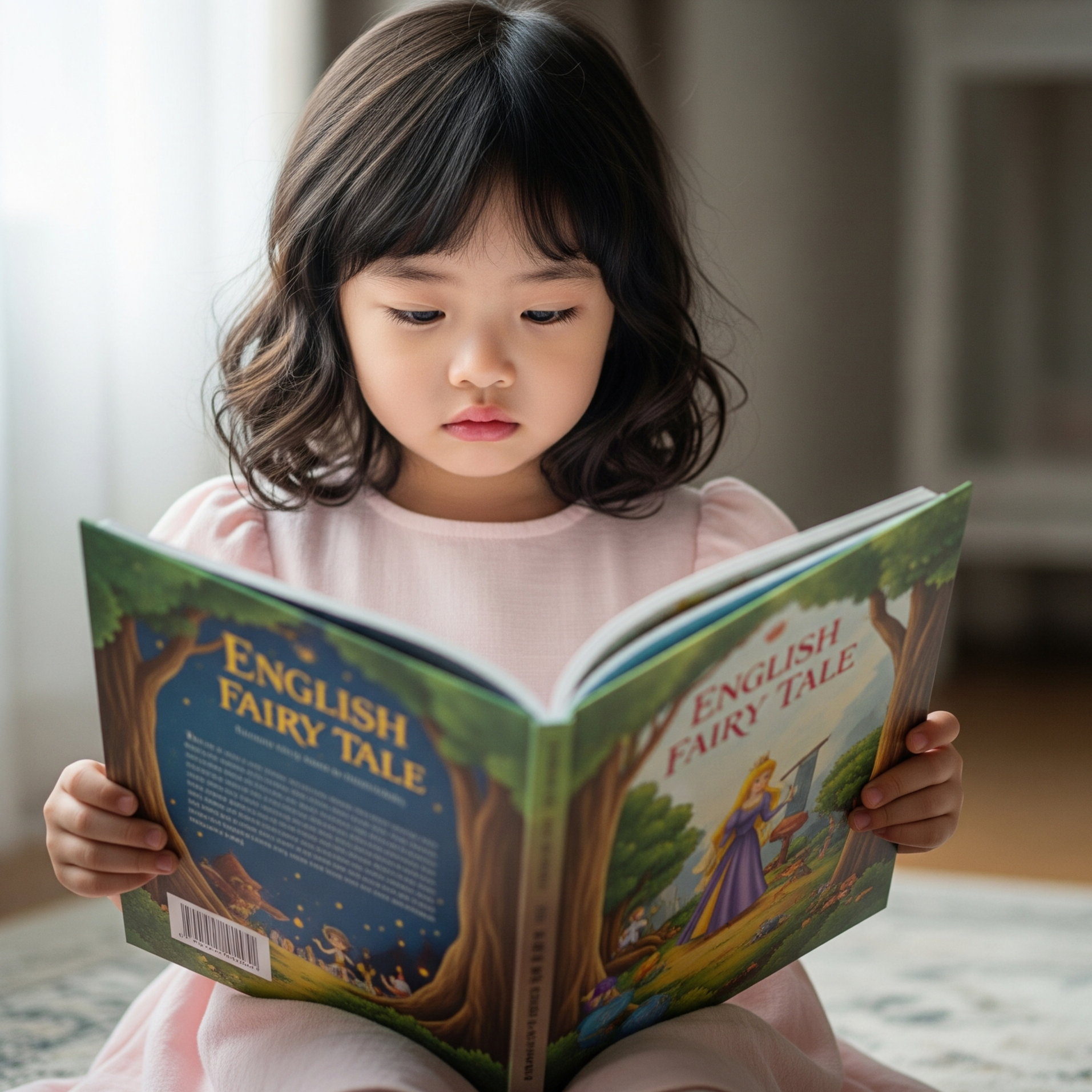 영어 동화책을 읽기 싫어하는 초등학생