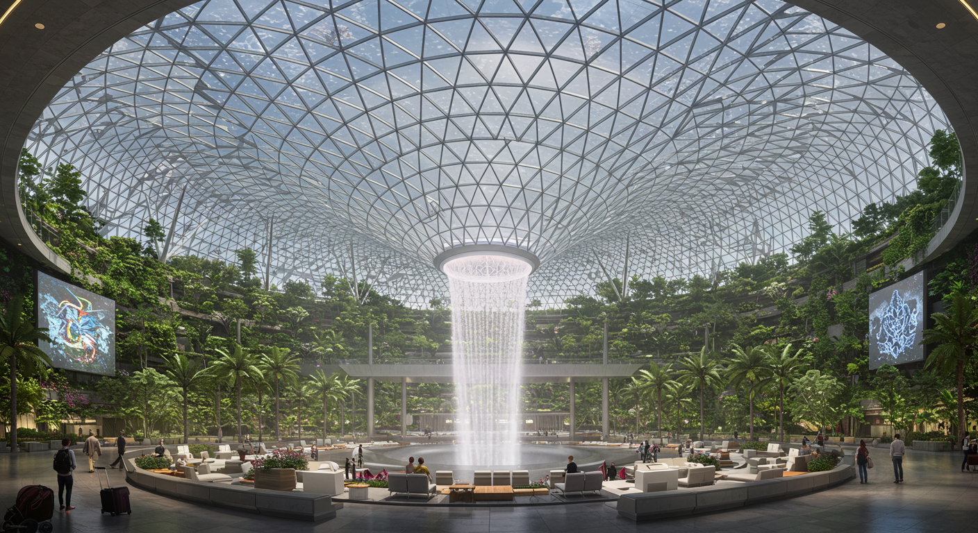 공항 대기시간을 예술로 전 세계 예술적인 공항 디자인 순례에 관한 이미지