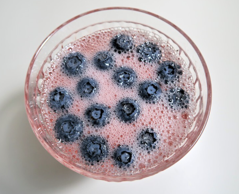 블루베리 음료 만드어 섭취하기