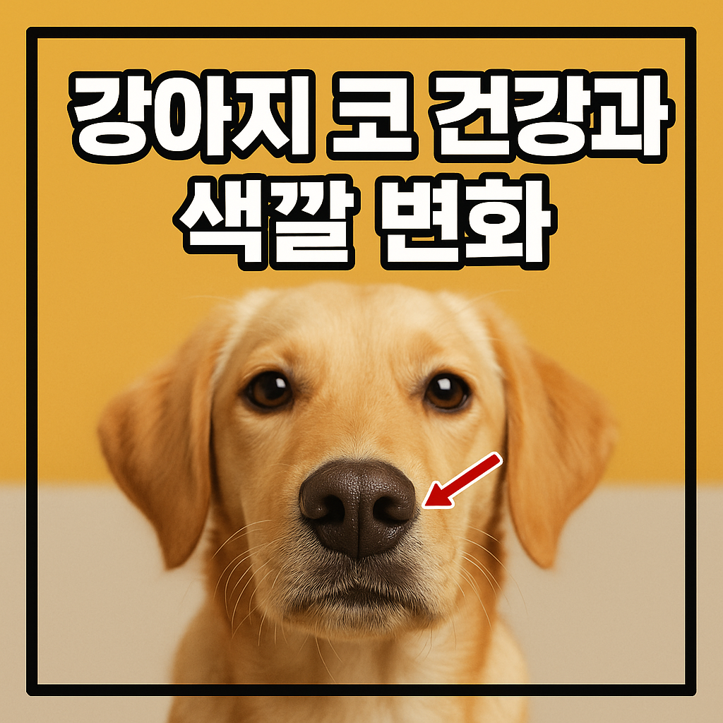 강아지 코 건강과 색깔 변화