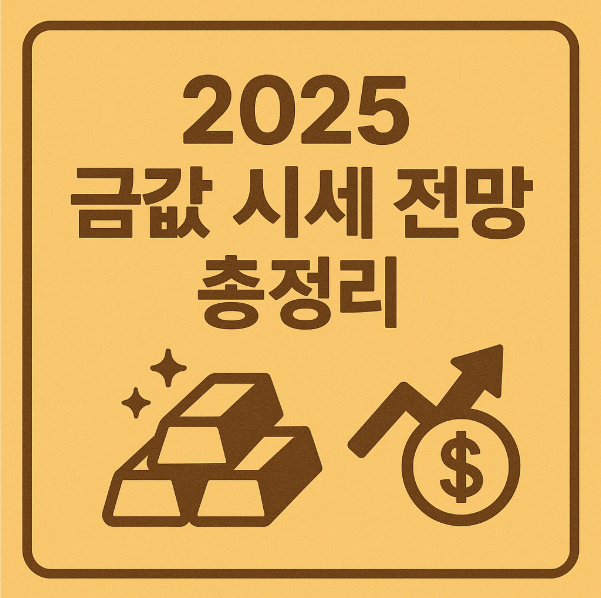 2025년 금값 시세 전망 총정리