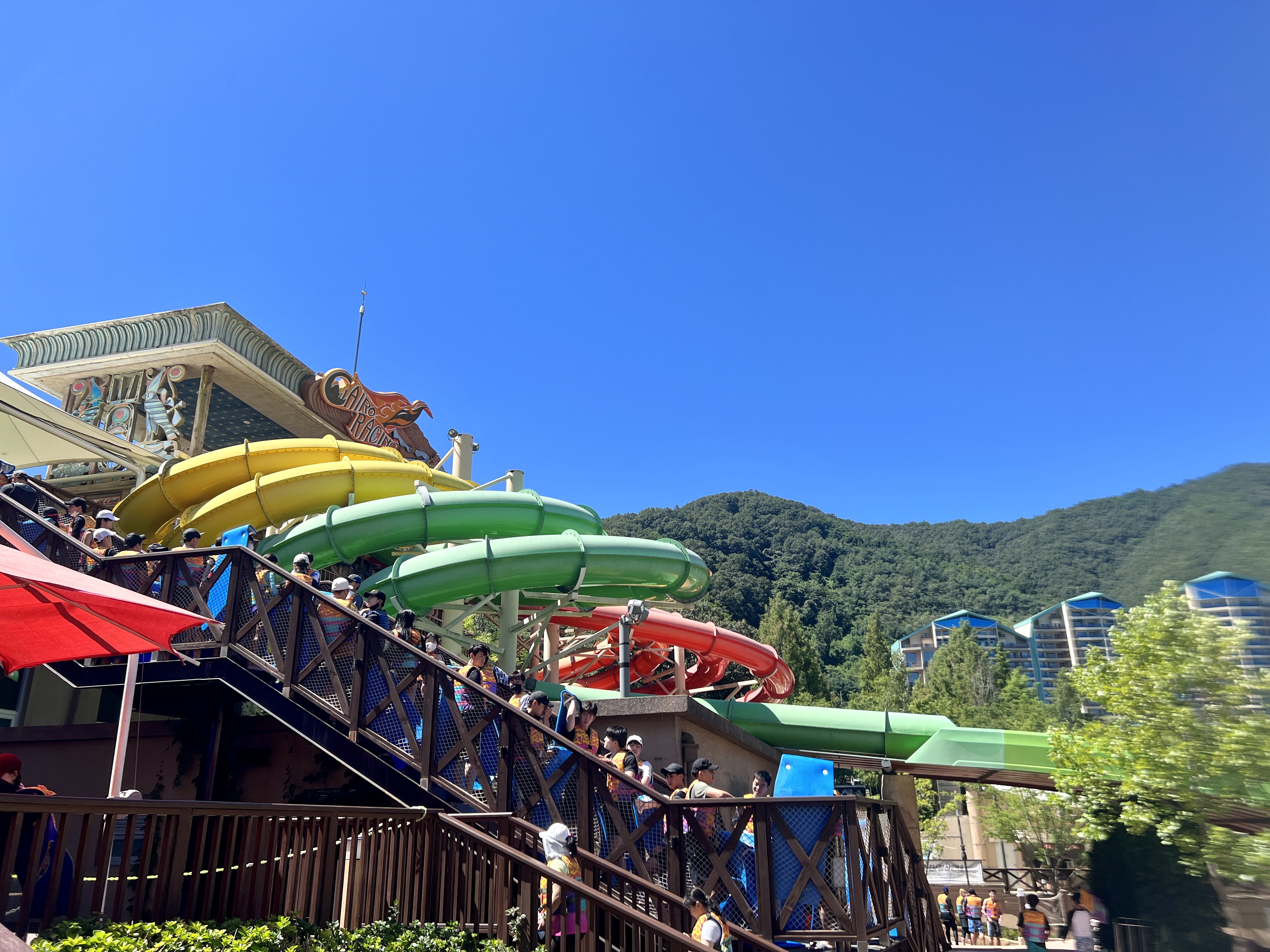 오션월드 카이로레이싱 대기줄