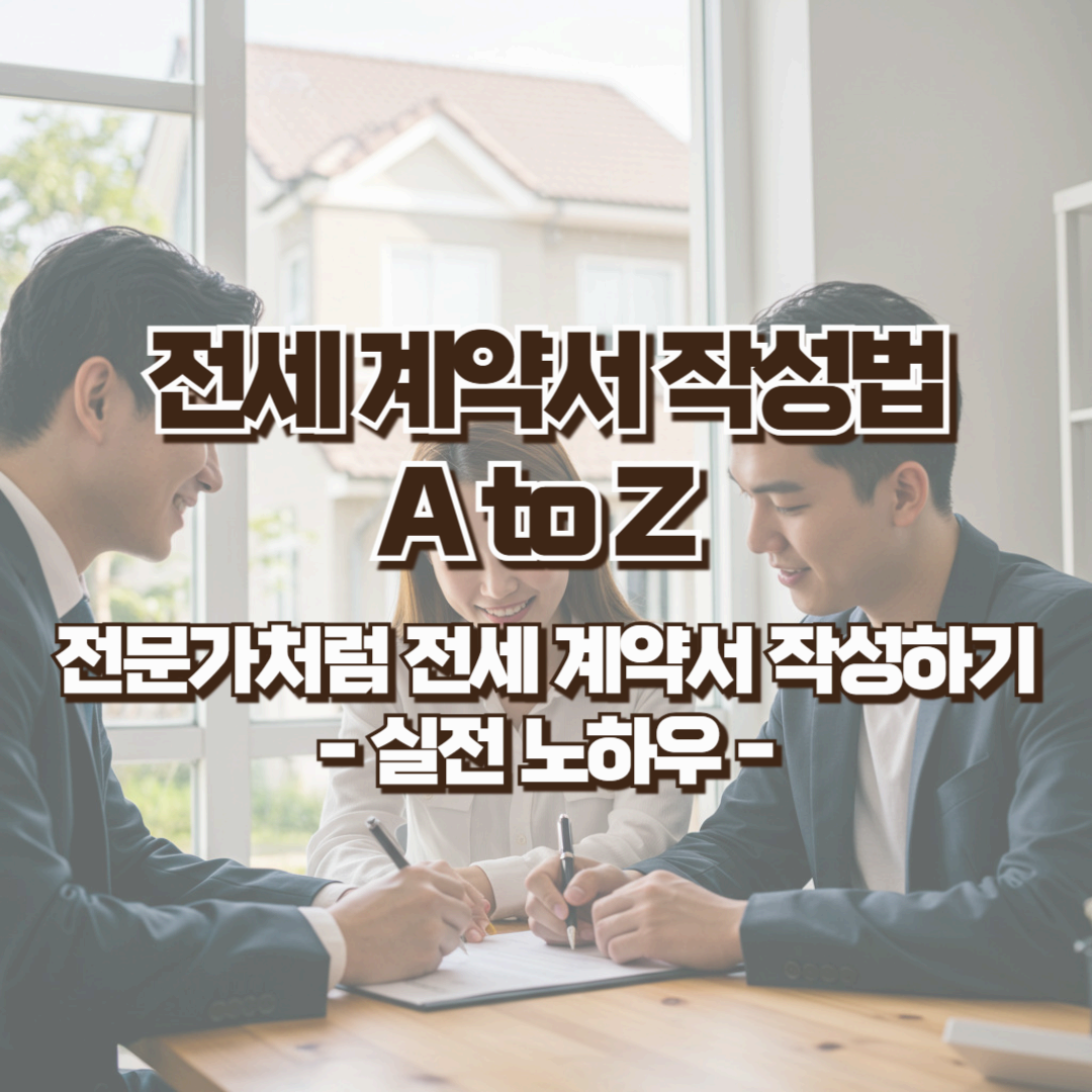 전세 계약서 작성법 A to Z - Part 2. 전문가처럼 전세 계약서 작성하기 - 실전 노하우