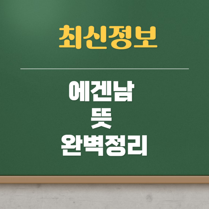 에겐남 뜻