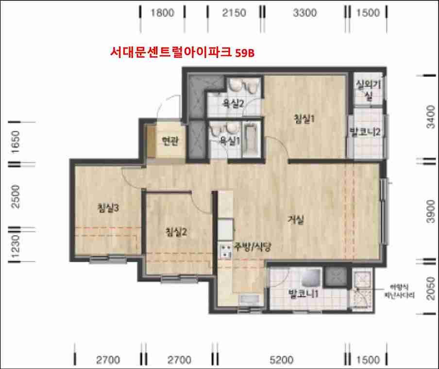 서대문센트럴아이파트-59B-평면도