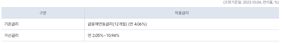 소액대출 100만원