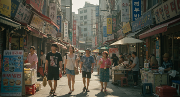 더운 여름의 거리