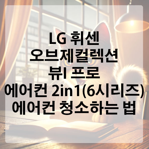 LG 휘센 오브제컬렉션 뷰I 프로 에어컨 2in1 (6시리즈) 에어컨 청소하는 법
