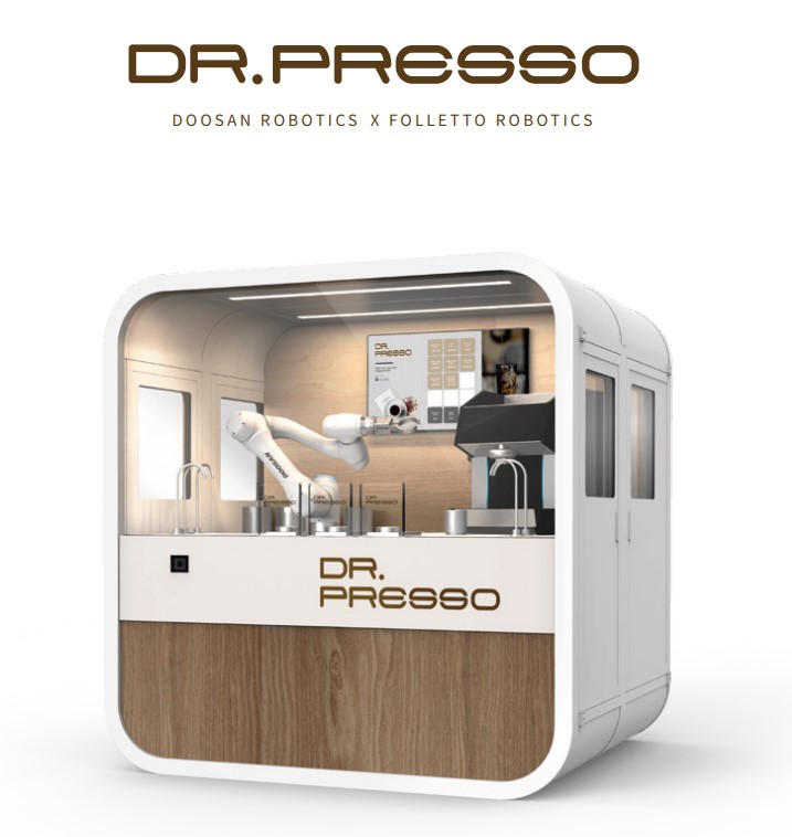 협동 로봇이 만드는 최고급 커피머신