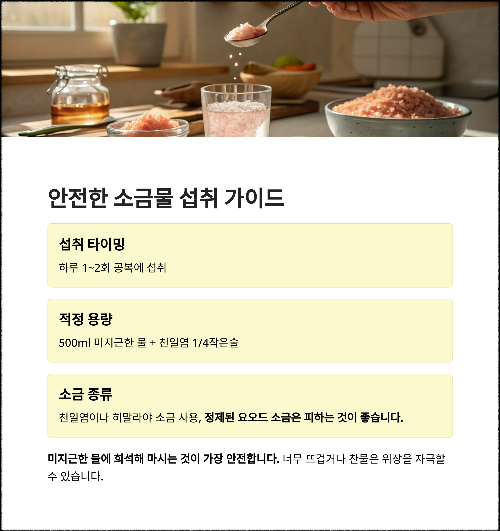 공복에 마시는 법: 안전한 섭취 가이드