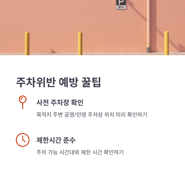 주차위반 조회 최종 점검!