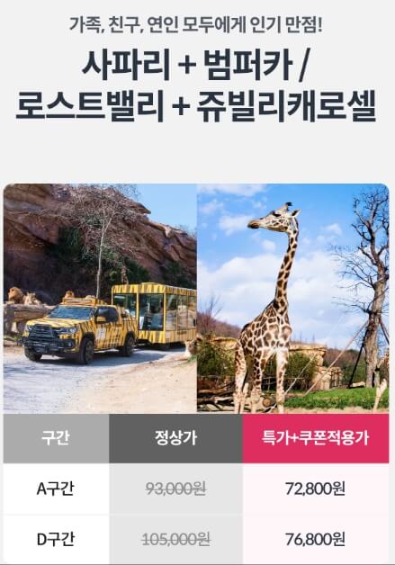 에버랜드 q패스 예약시 혜택