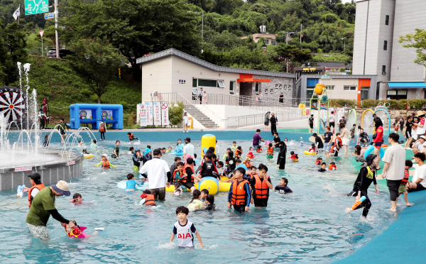 송림공원 섬진강 제첩축제 물놀이장