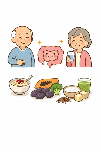 장이 편안해지는 노인 식단 구성