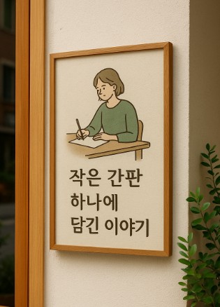 상점의 첫인상은 간판