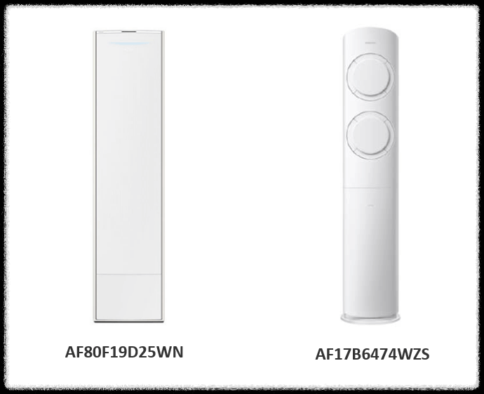 삼성 에어컨 모델명 예시 보기