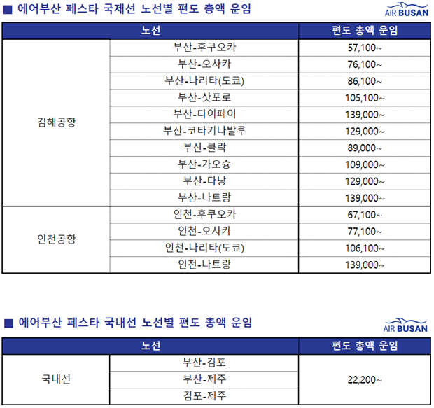 에어부산 특가