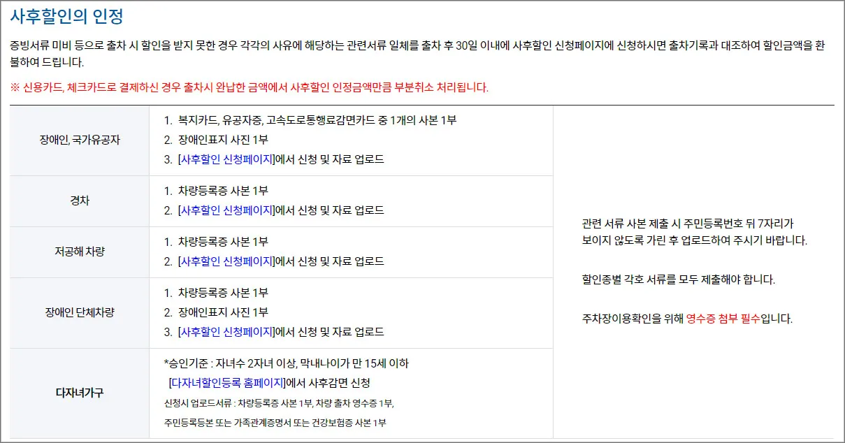 김포공항-주차요금-사후할인