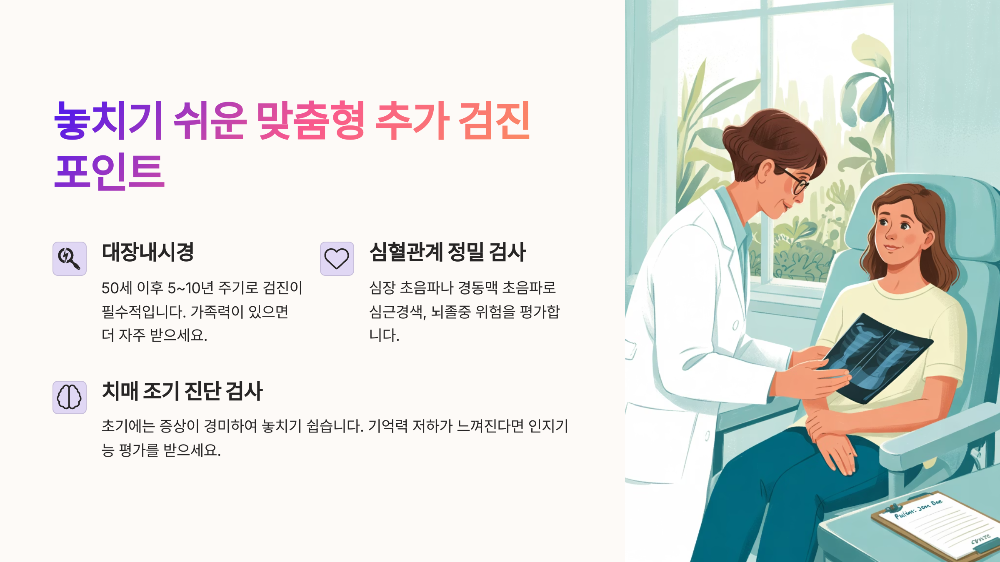 놓치기 쉬운 추가 검진 항목