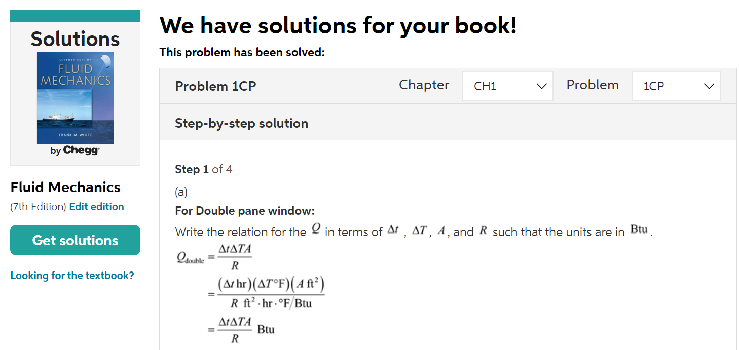 교재를 선택하면, 챕터와 문제 번호를 검색해서 솔루션을 볼 수 있다.
