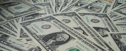 미국 달러 지폐가 쌓인 이미지