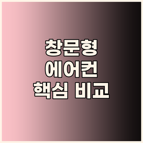 창문형 에어컨 구매 전 필수 확인 사..