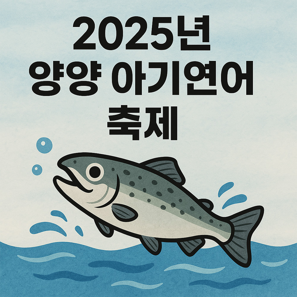 양양 아기연어 축제 시간표