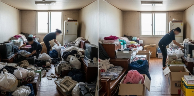 곡성 고독사청소중